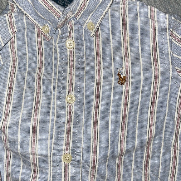 Ralph Lauren long sleeve button down stripe shirt 12 months - Picture 4 of 4